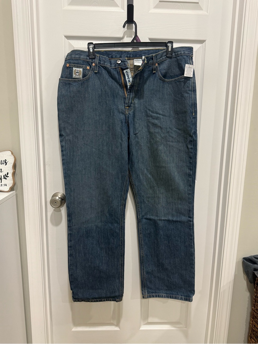 Cinch white Label Men's Blue Straight-Leg Jeans
